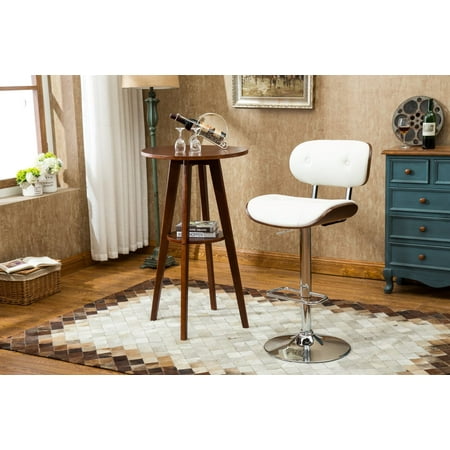 Porthos Home Button-tufted Adjustable Caine Barstool  Green